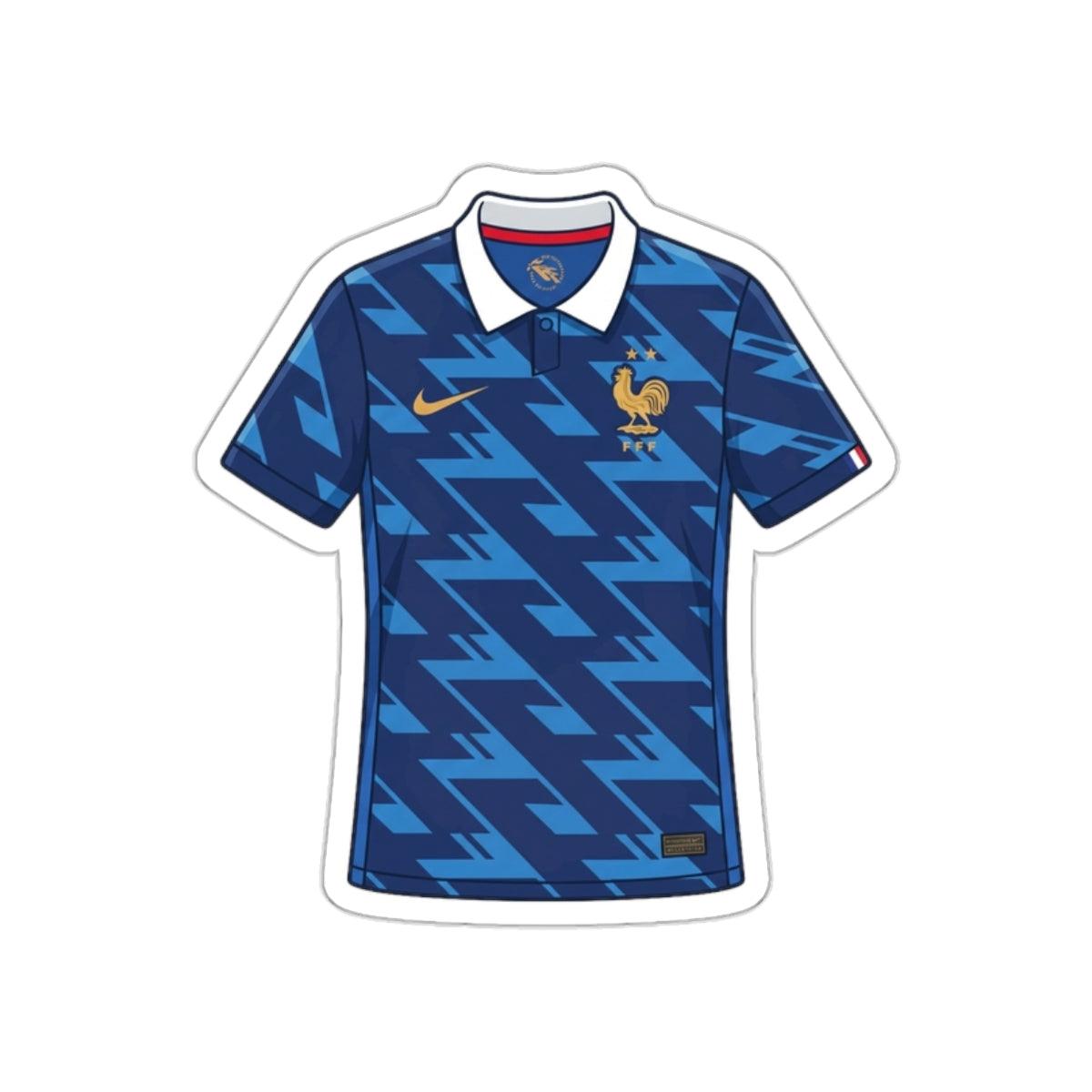 France 2026 Home Kit Die-Cut Sticker – Football Vinyl Decal