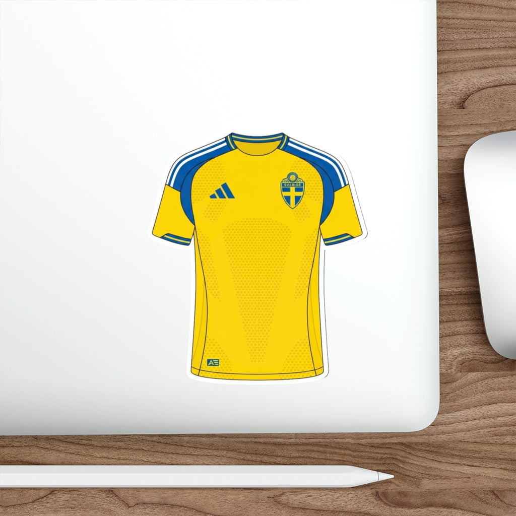 Sweden 2026 Home Kit Die-Cut Sticker – Football Vinyl Decal