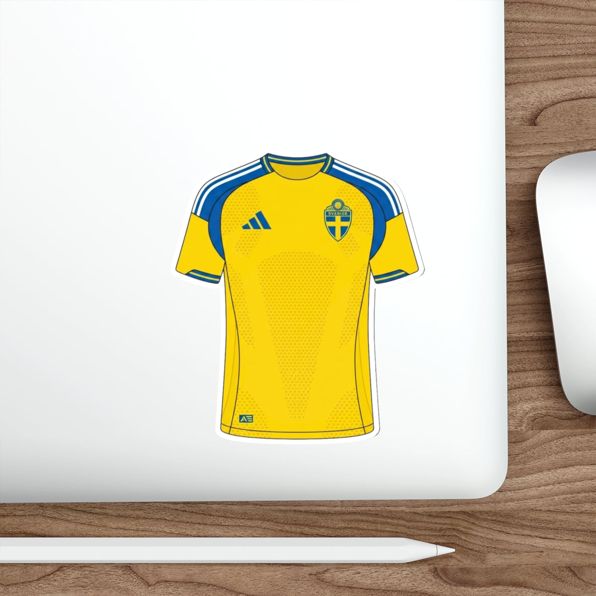 Sweden 2026 Home Kit Die-Cut Sticker – Football Vinyl Decal