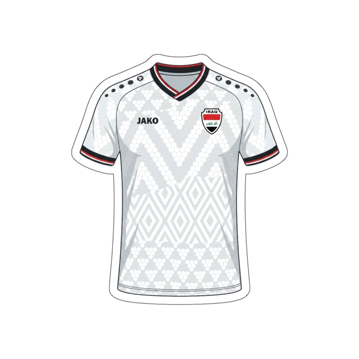 Iraq 2026 Home Kit Die-Cut Sticker – Football Vinyl Decal