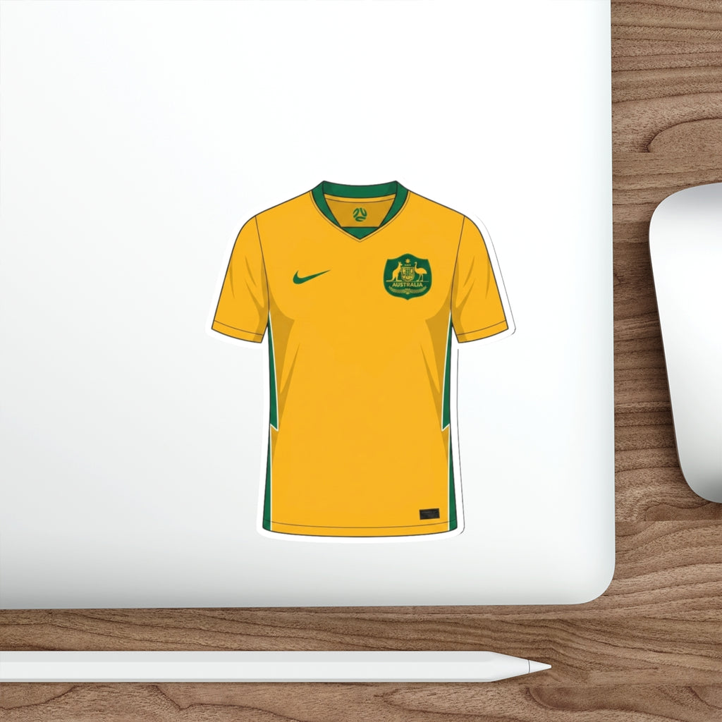 Australia 2026 Home Kit Die-Cut Sticker – Soccer Vinyl Decal