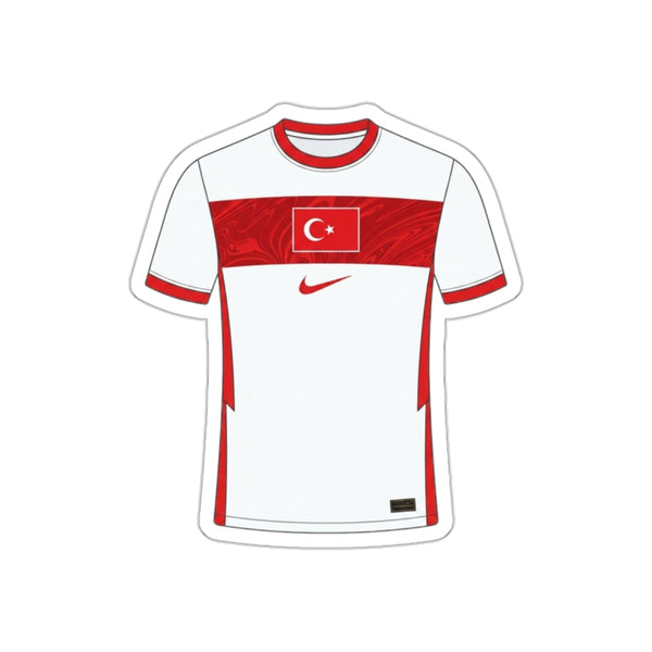 Turkey 2024 Home Kit Die-Cut Sticker – Football Vinyl Decal