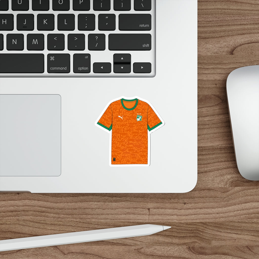 Ivory Coast 2026 Home Kit Die-Cut Sticker – Football Vinyl Decal