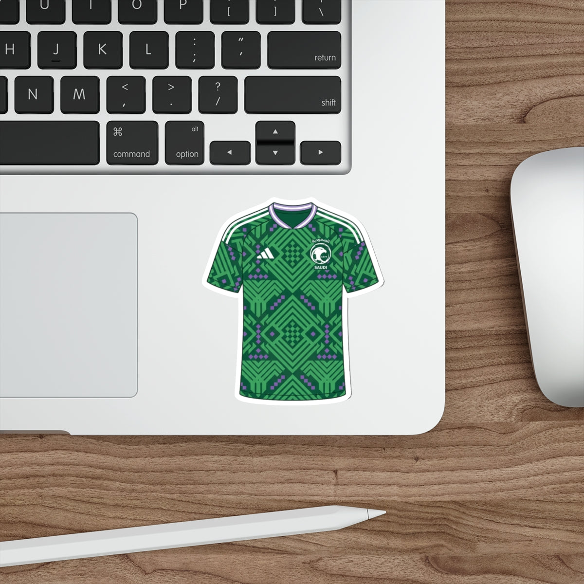 Saudi Arabia 2026 Home Kit Die-Cut Sticker – Football Vinyl Decal