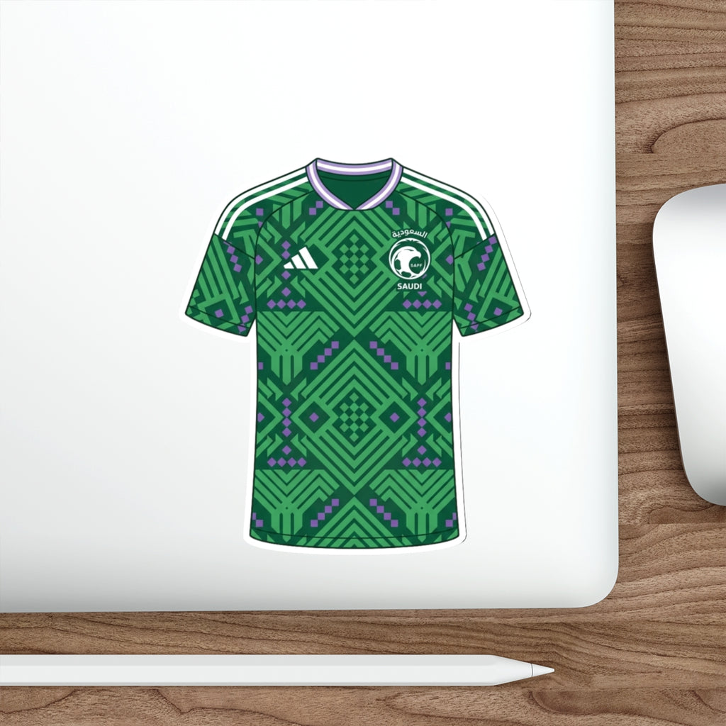 Saudi Arabia 2026 Home Kit Die-Cut Sticker – Football Vinyl Decal