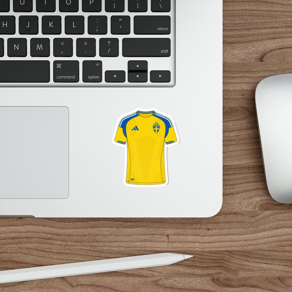 Sweden 2026 Home Kit Die-Cut Sticker – Football Vinyl Decal