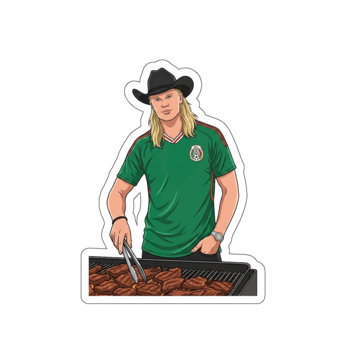 Erling Haaland - El Haaland Norteño Asador Sticker