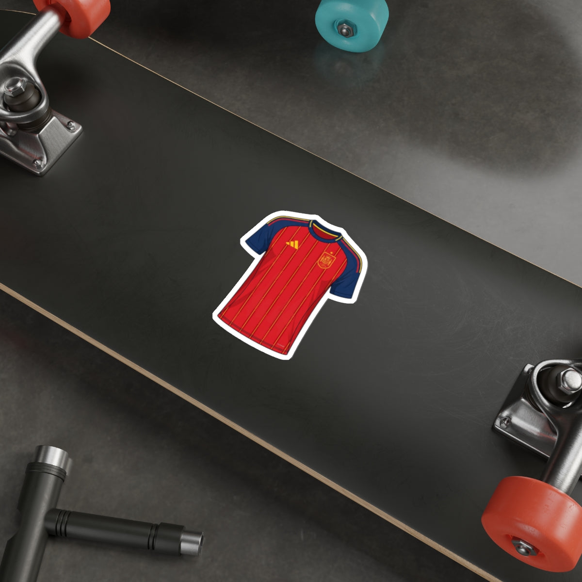 Spain 2026 Home Kit Die-Cut Sticker – Football Vinyl Decal