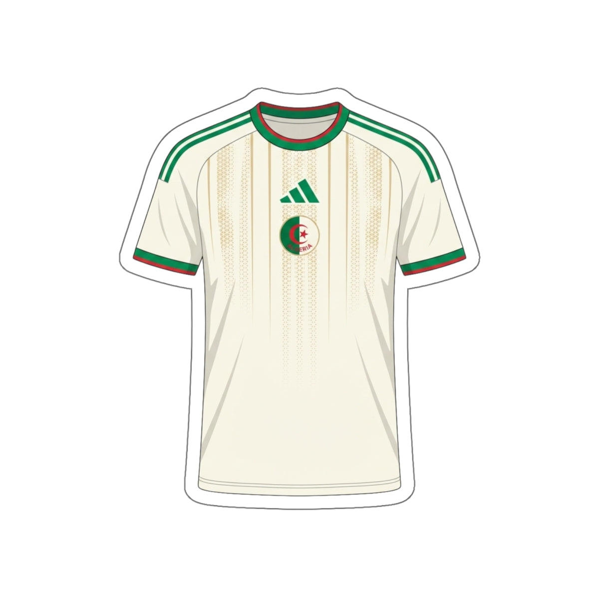 Algeria 2026 Home Kit Die-Cut Sticker – Football Vinyl Decal