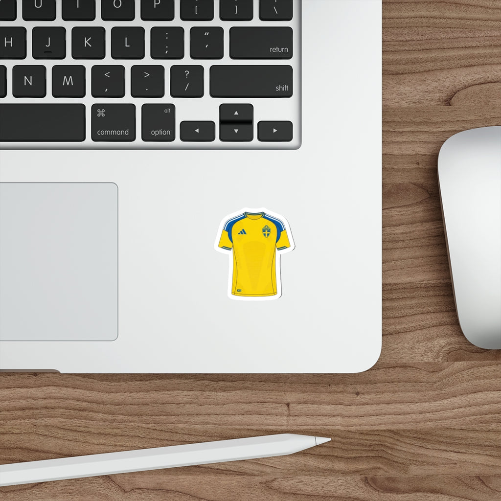 Sweden 2026 Home Kit Die-Cut Sticker – Football Vinyl Decal