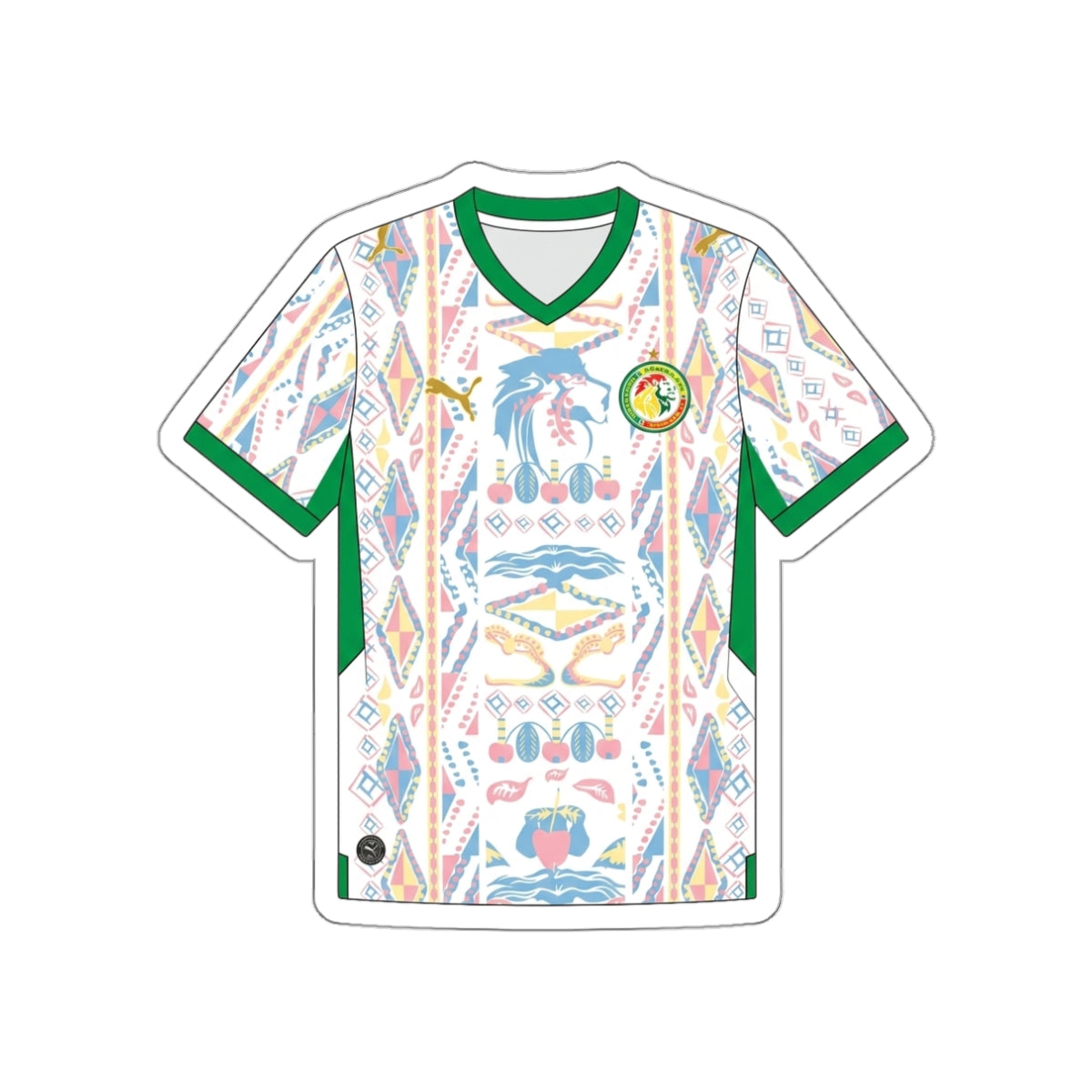 Senegal 2026 Home Kit Die-Cut Sticker – Football Vinyl Decal