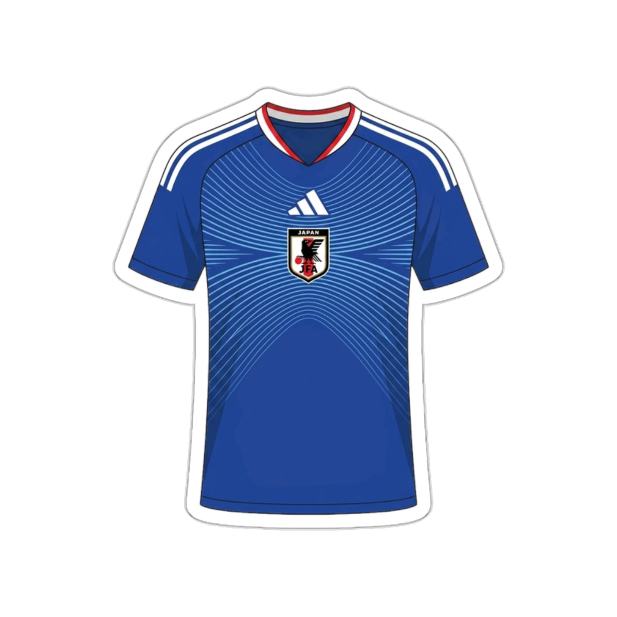 Japan 2026 Home Kit Die-Cut Sticker – Samurai Blue Soccer Decal