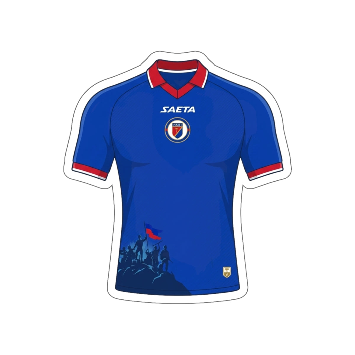 Haiti 2026 Home Kit Die-Cut Sticker – Les Grenadiers Vinyl Decal