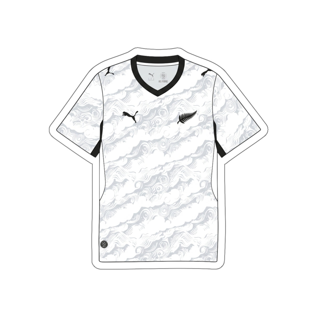 New Zealand 2026 Away Kit Die-Cut Sticker – Soccer Vinyl Decal
