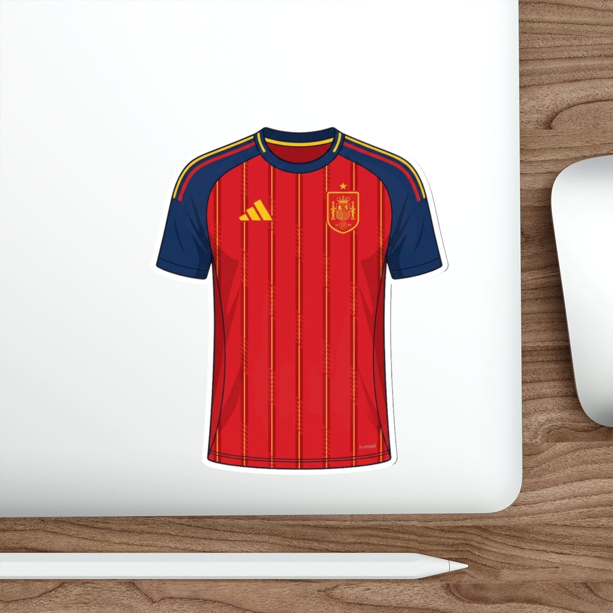 Spain 2026 Home Kit Die-Cut Sticker – Football Vinyl Decal