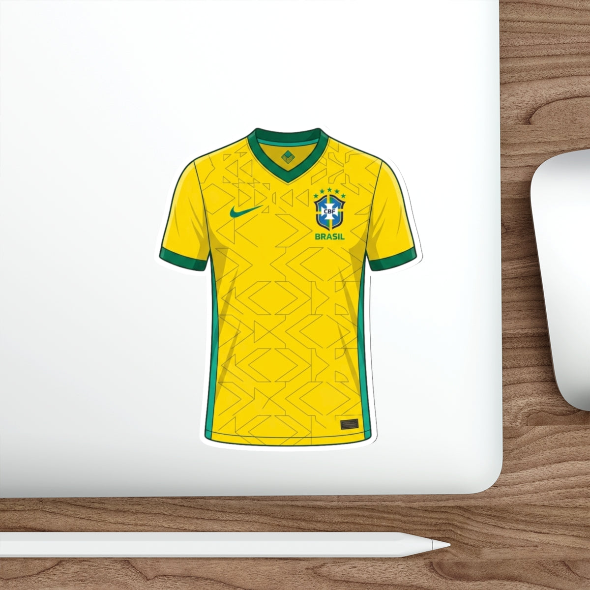 Brazil 2026 Home Kit Die-Cut Sticker – Football Vinyl Decal