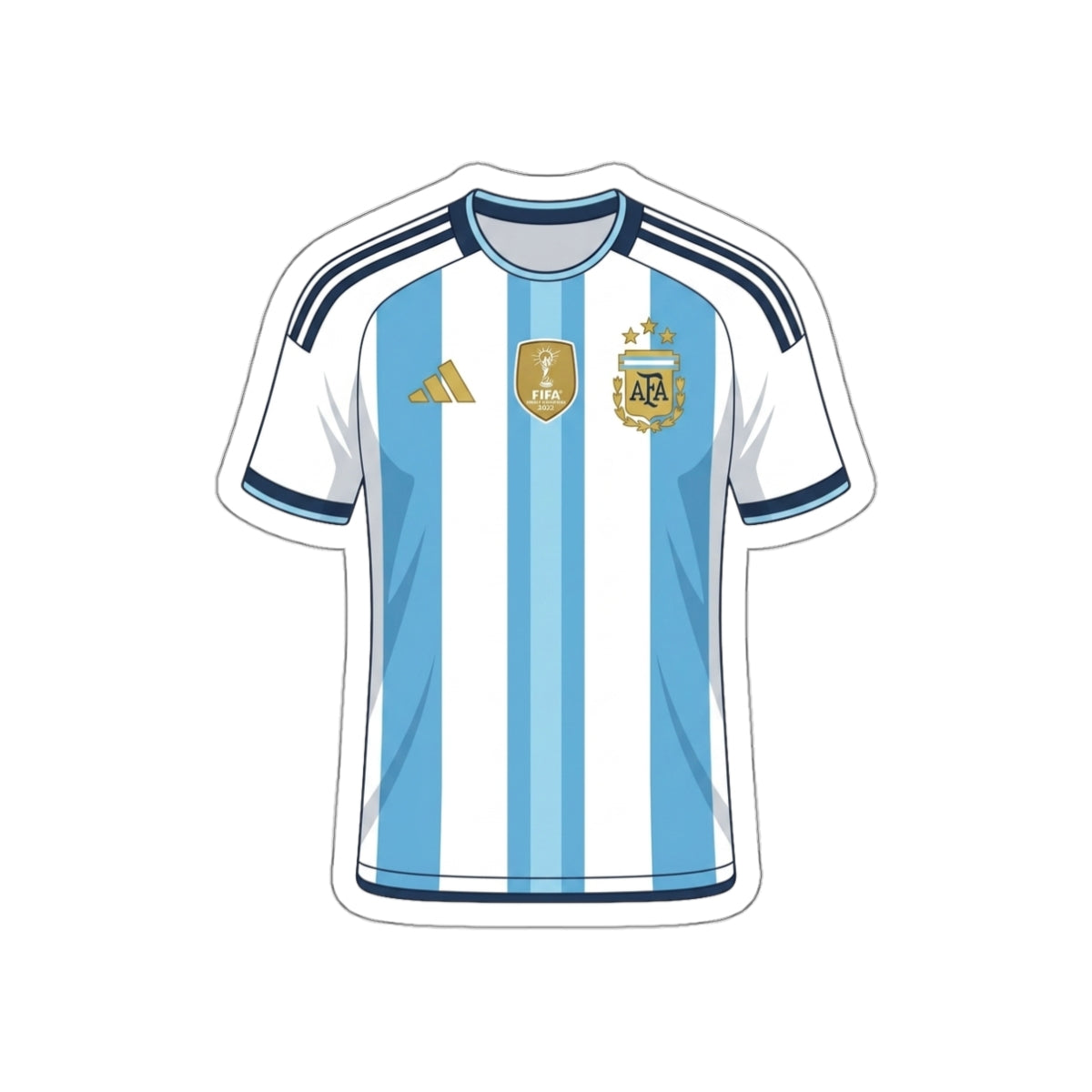 Argentina 2026 Home Kit Die-Cut Sticker – Football Vinyl Decal