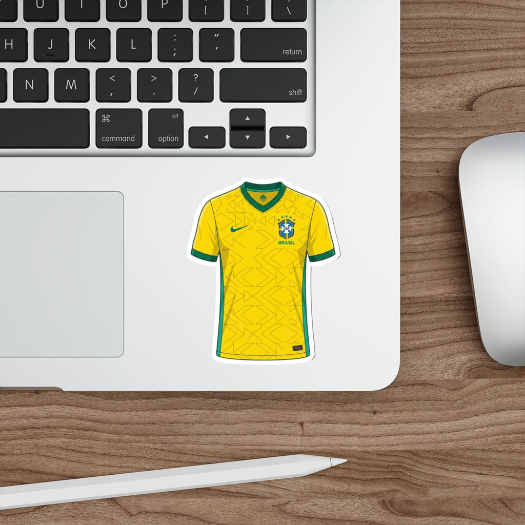 Brazil 2026 Home Kit Die-Cut Sticker – Football Vinyl Decal