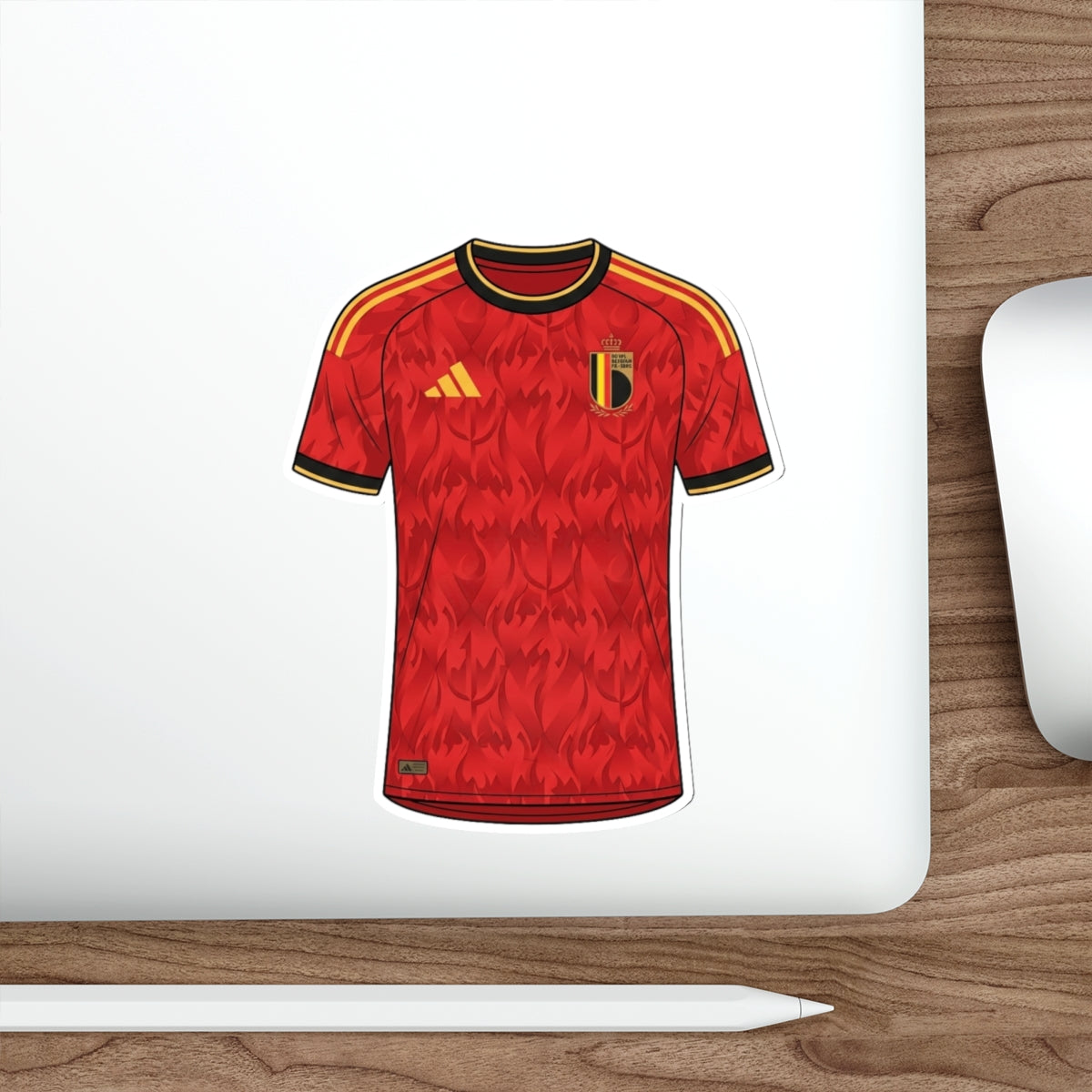Belgium 2026 Home Kit Die-Cut Sticker – Football Vinyl Decal
