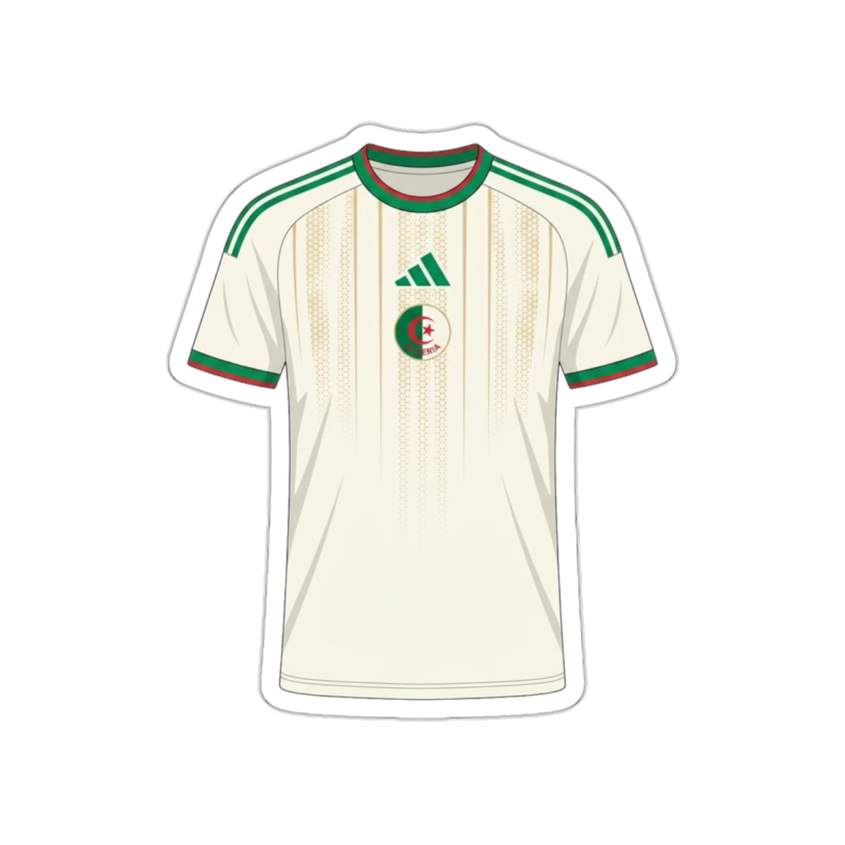 Algeria 2026 Home Kit Die-Cut Sticker – Football Vinyl Decal