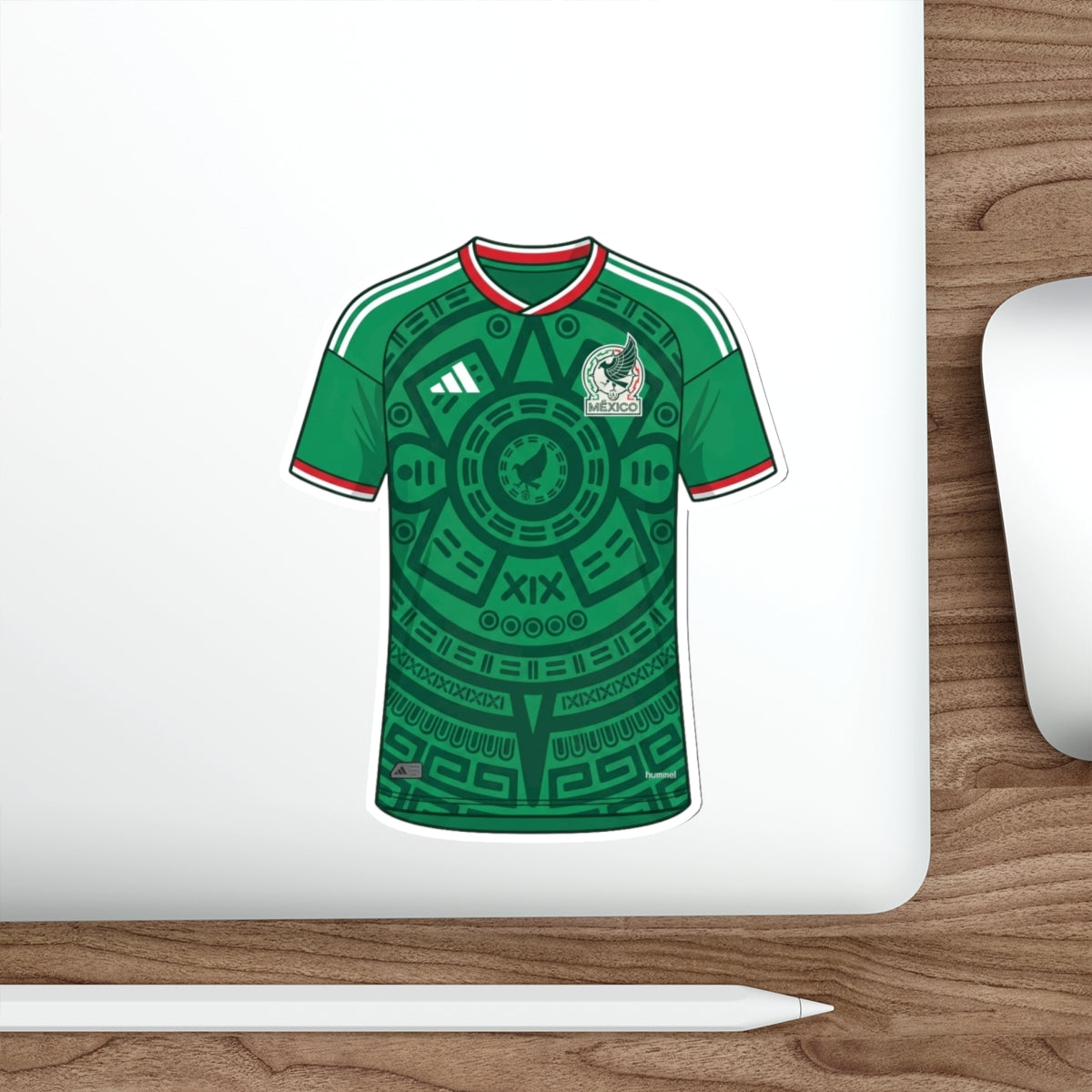 Mexico 2026 Home Kit Die-Cut Sticker – Aztec Design Football Decal