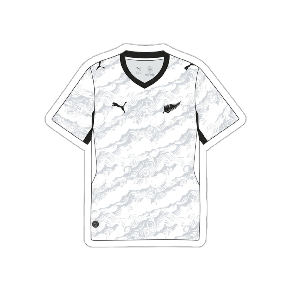 New Zealand 2026 Away Kit Die-Cut Sticker – Soccer Vinyl Decal
