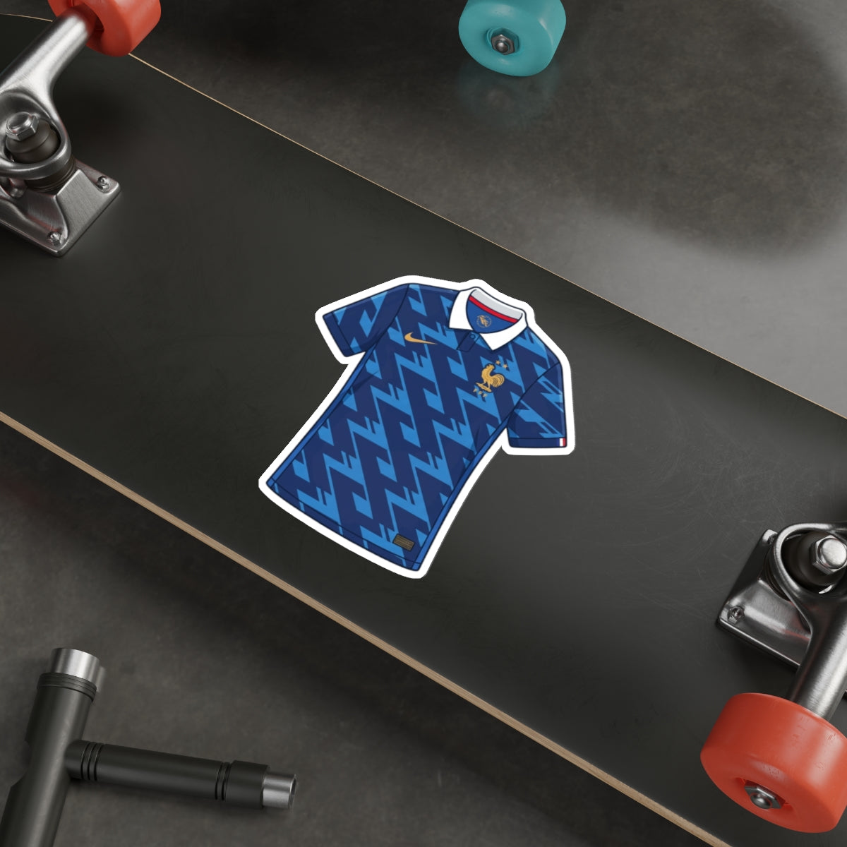 France 2026 Home Kit Die-Cut Sticker – Football Vinyl Decal