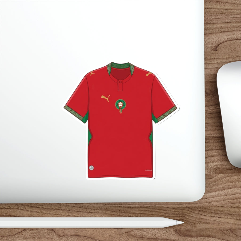 Morocco 2026 Home Kit Die-Cut Sticker – Football Vinyl Decal