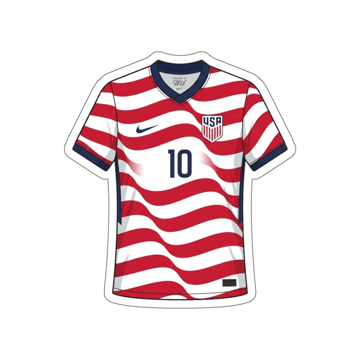 USA 2026 Home Kit Die-Cut Sticker – USMNT Soccer Vinyl Decal