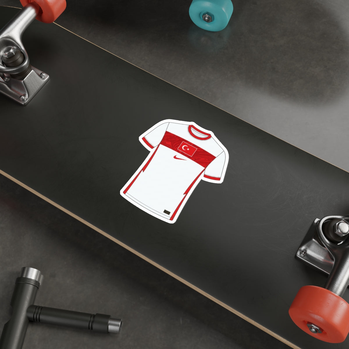 Turkey 2024 Home Kit Die-Cut Sticker – Football Vinyl Decal