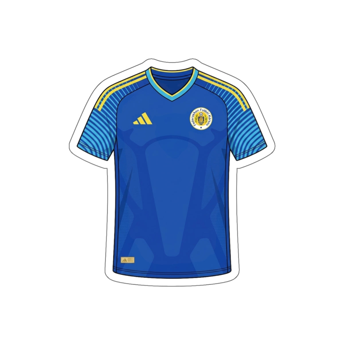 Curaçao 2026 Home Kit Die-Cut Sticker – Football Vinyl Decal