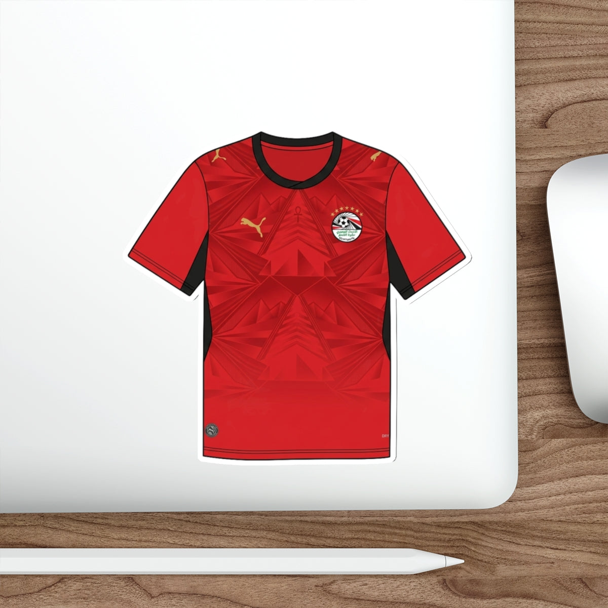Egypt 2026 Home Kit Die-Cut Sticker – Football Vinyl Decal