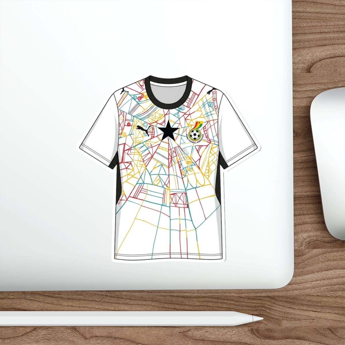 Ghana 2026 Home Kit Die-Cut Sticker – Football Vinyl Decal
