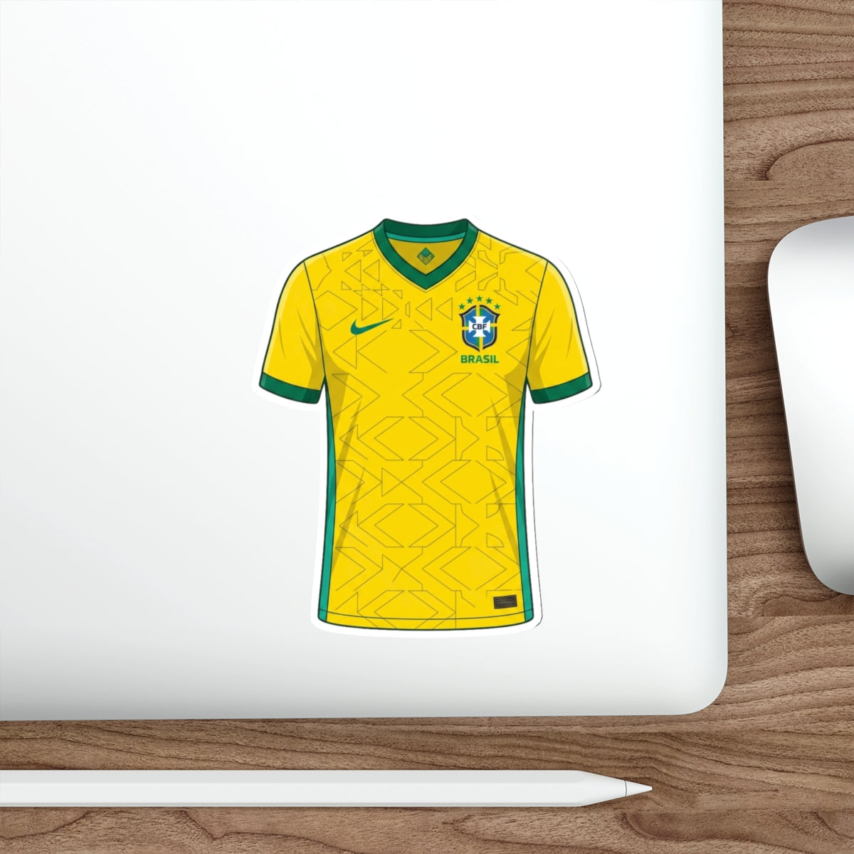 Brazil 2026 Home Kit Die-Cut Sticker – Football Vinyl Decal
