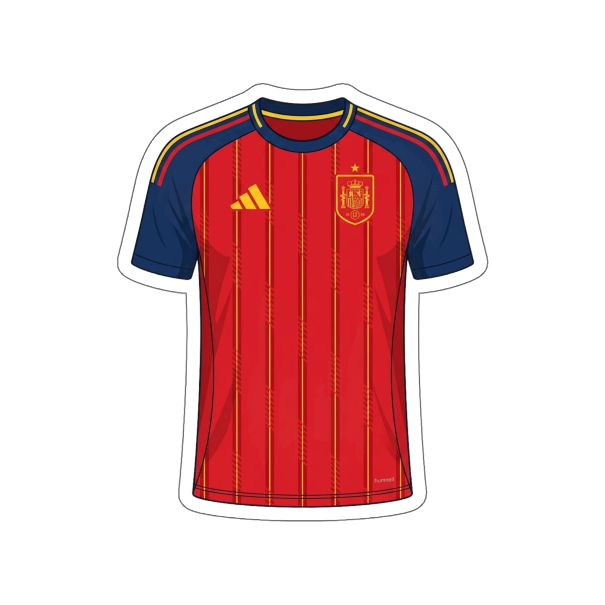 Spain 2026 Home Kit Die-Cut Sticker – Football Vinyl Decal