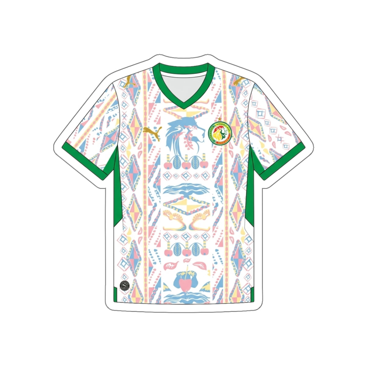 Senegal 2026 Home Kit Die-Cut Sticker – Football Vinyl Decal