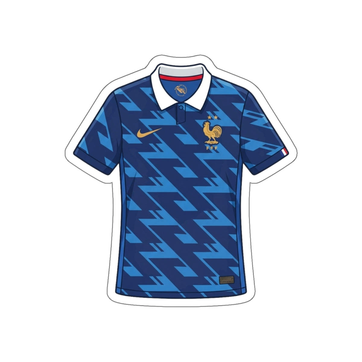 France 2026 Home Kit Die-Cut Sticker – Football Vinyl Decal