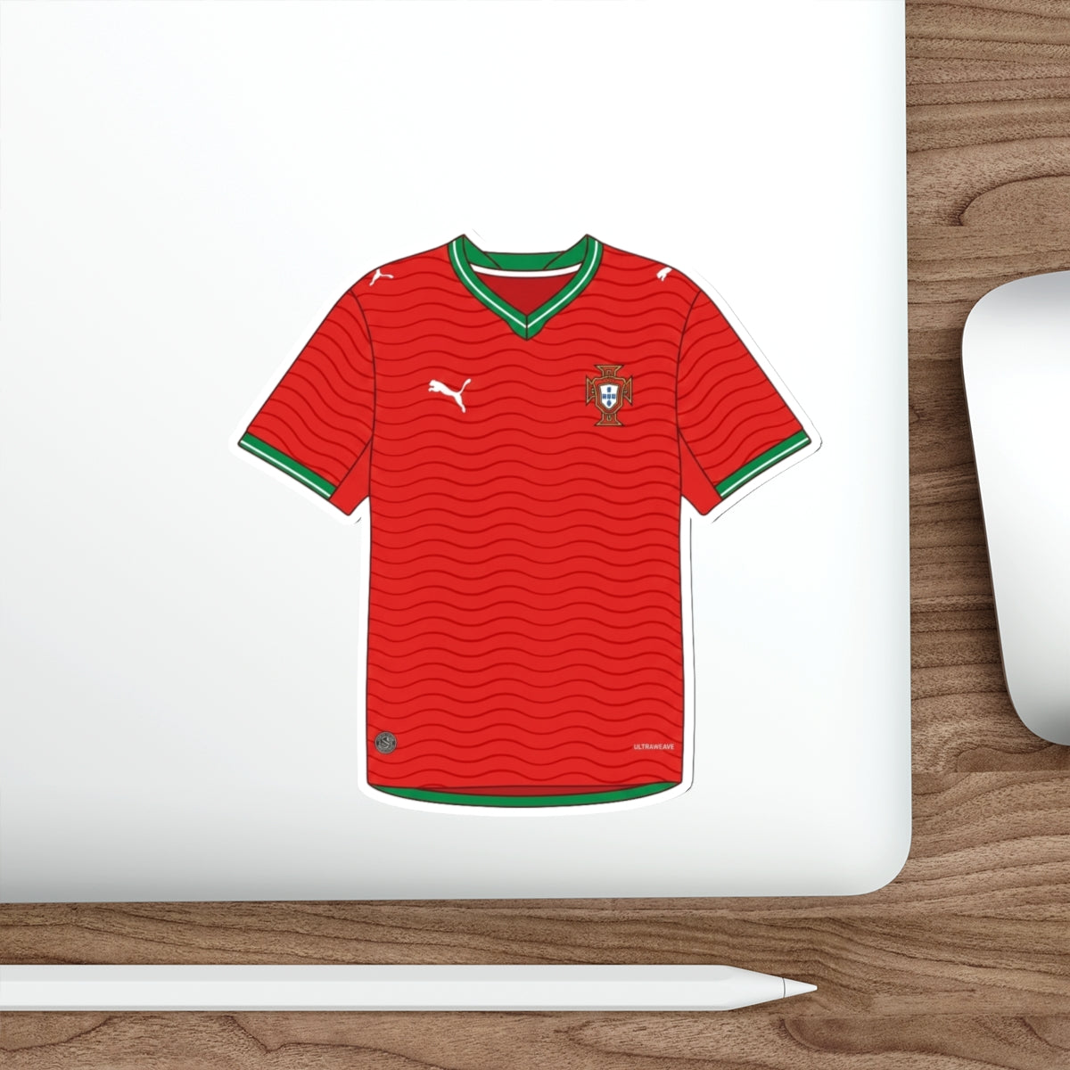 Portugal 2026 Home Kit Die-Cut Sticker – Football Vinyl Decal