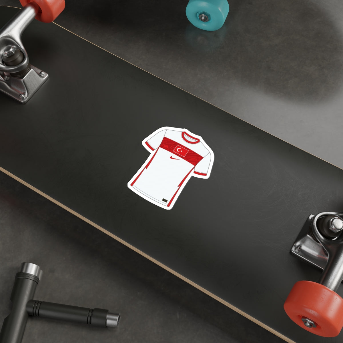 Turkey 2024 Home Kit Die-Cut Sticker – Football Vinyl Decal
