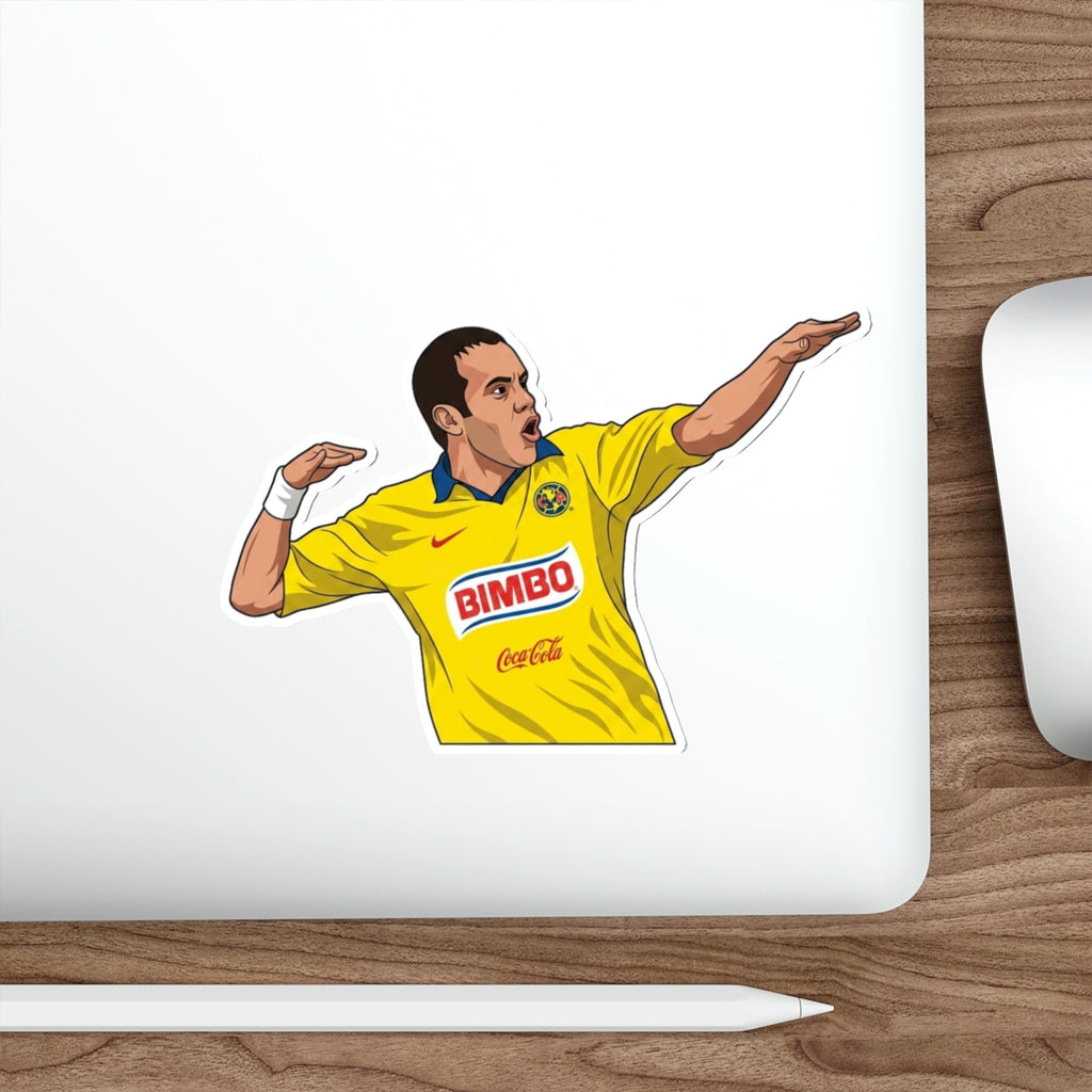 Retro Club América Cuauhtémoc Blanco Jersey Poster