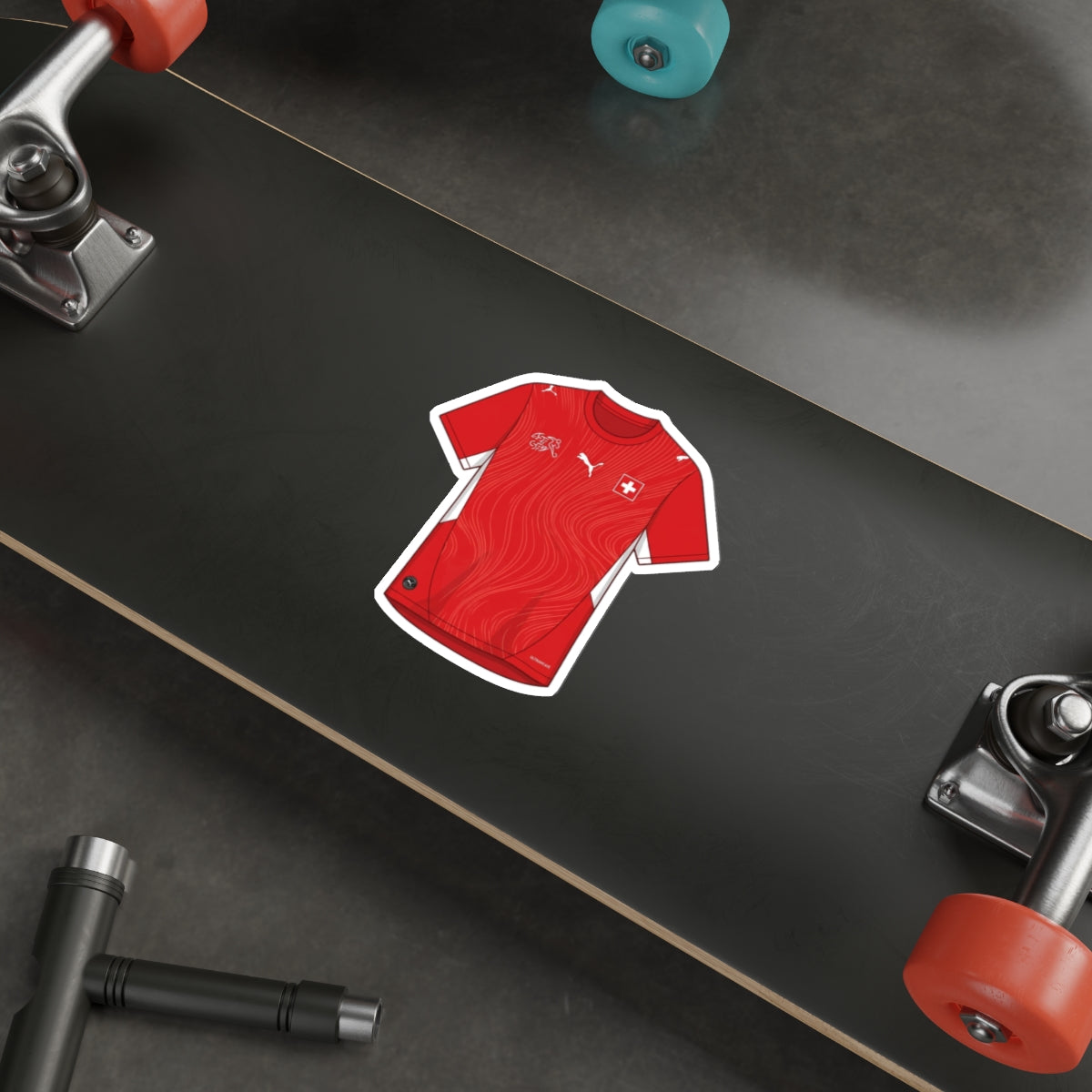 Switzerland 2026 Home Kit Die-Cut Sticker – Swiss Soccer Vinyl Decal