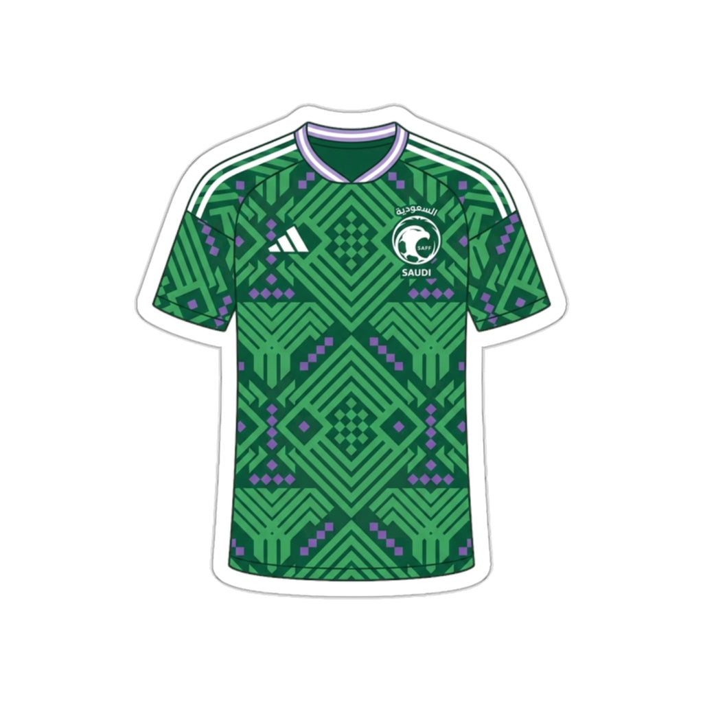 Saudi Arabia 2026 Home Kit Die-Cut Sticker – Football Vinyl Decal