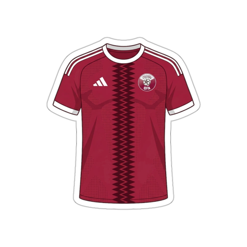 Qatar 2026 Home Kit Die-Cut Sticker – Football Vinyl Decal