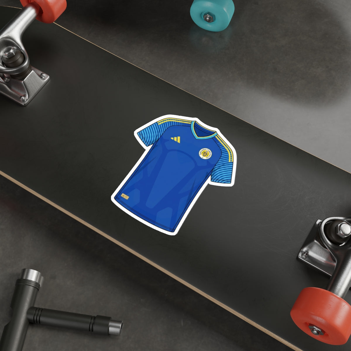 Curaçao 2026 Home Kit Die-Cut Sticker – Football Vinyl Decal