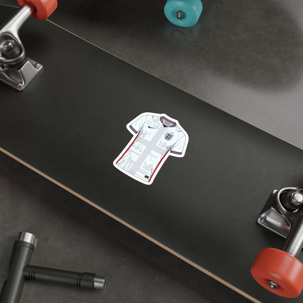 England 2026 Home Kit Die-Cut Sticker – Football Soccer Vinyl Decal