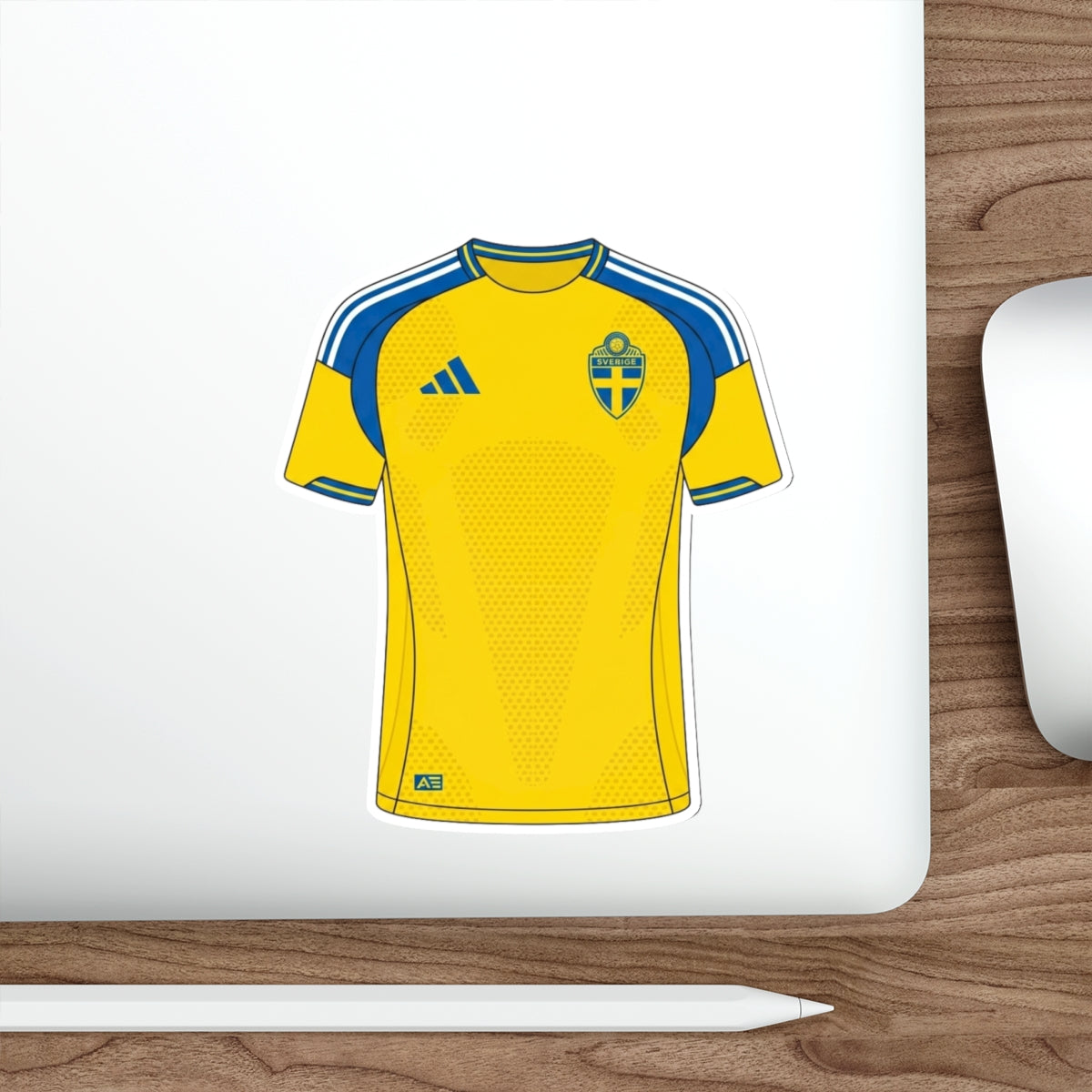 Sweden 2026 Home Kit Die-Cut Sticker – Football Vinyl Decal