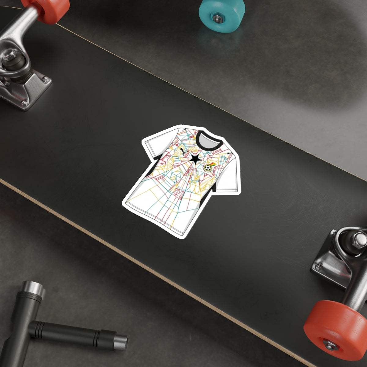 Ghana 2026 Home Kit Die-Cut Sticker – Football Vinyl Decal