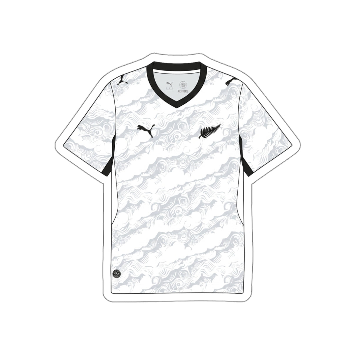 New Zealand 2026 Away Kit Die-Cut Sticker – Soccer Vinyl Decal