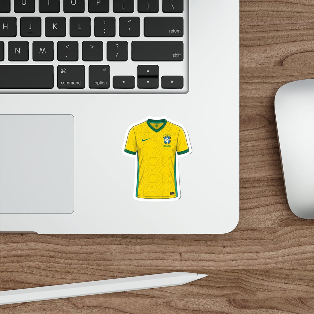 Brazil 2026 Home Kit Die-Cut Sticker – Football Vinyl Decal