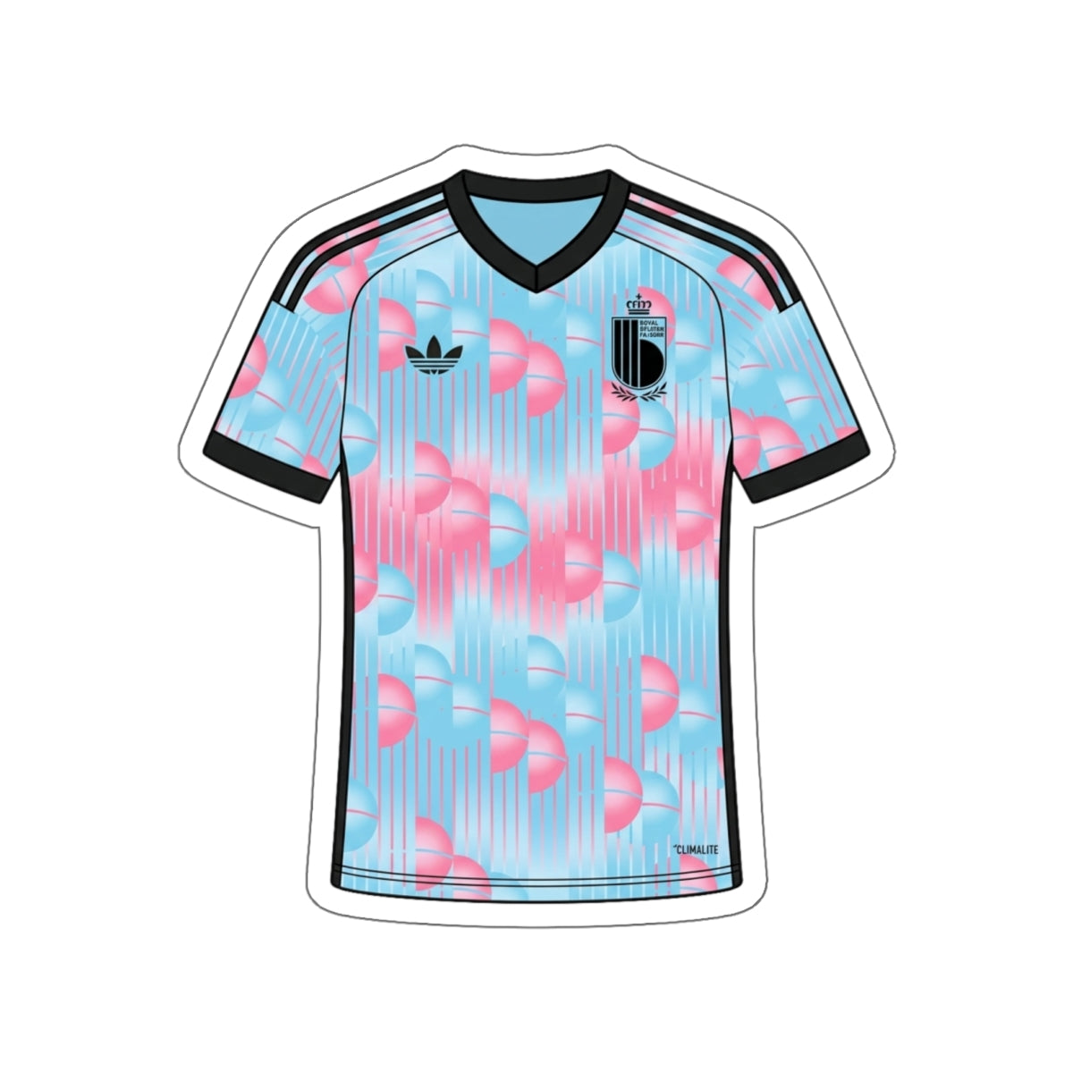 Belgium 2026 Away Kit Die-Cut Sticker – Soccer Vinyl Decal